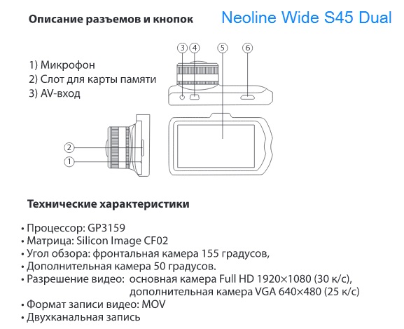 Neoline Wide S45 Dual камера задн вида_2.jpg